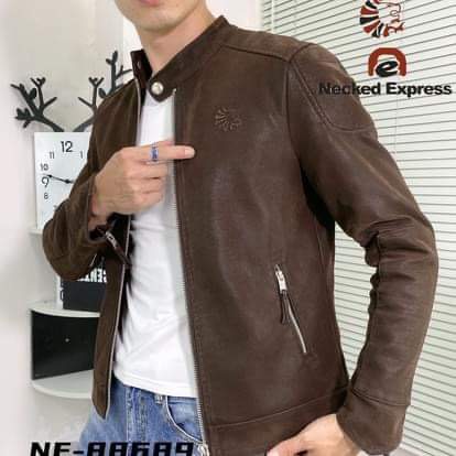 Express leather clearance coat